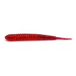 Силіконова приманка для риболовлі, Taipan Pass-Worm, 2,0 дюйми, 20шт/уп, колір №05 Redpearl